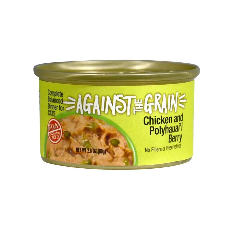 Against the Grain Chicken & Polyhauai'I Berry Dinner Wet Cat Food 2.8oz