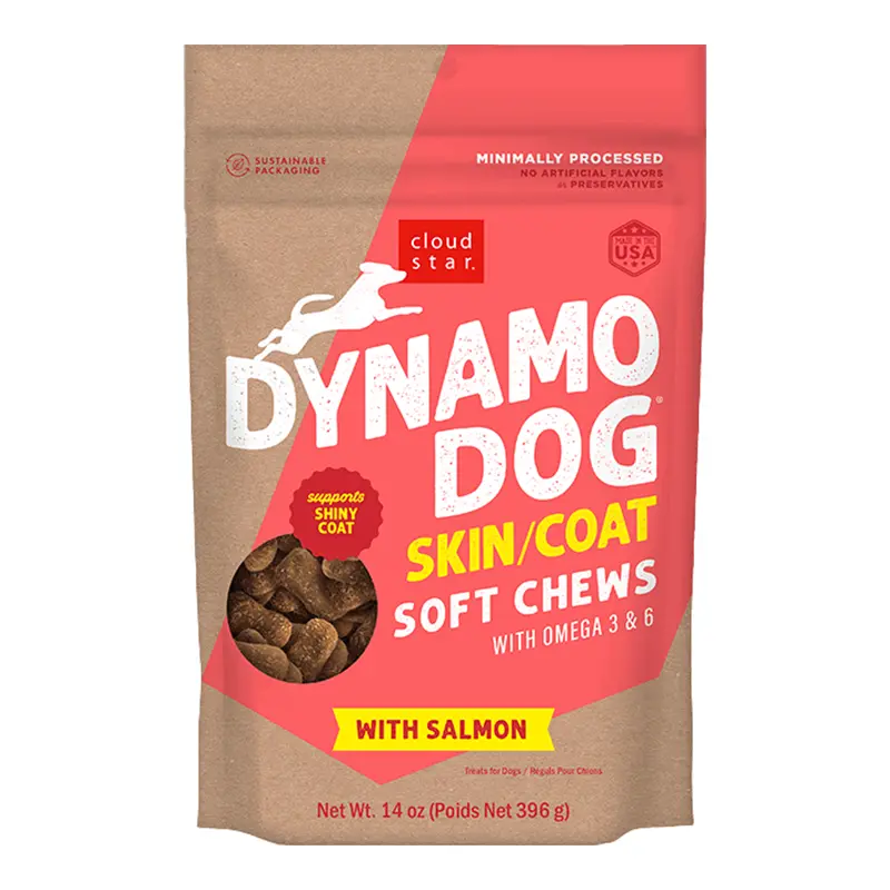Cloud Star Dynamo Dog Skin & Coat - Salmon 14 oz. 
