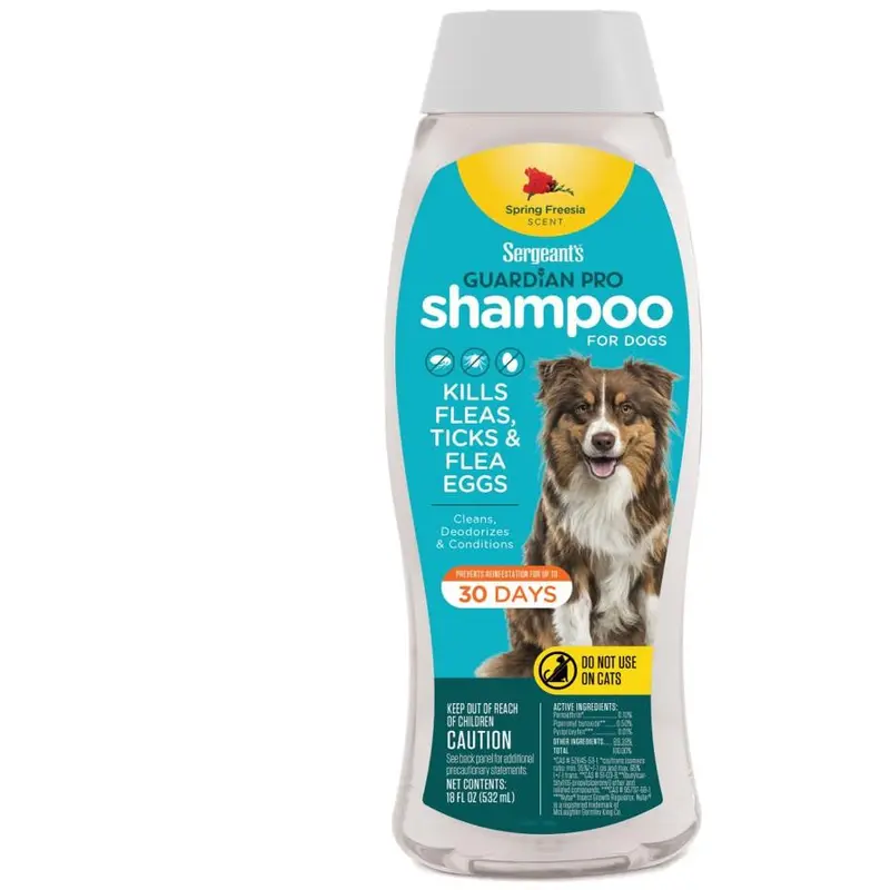 Guardian Pro Flea & Tick Shampoo Dog Spring Freezia 18 oz