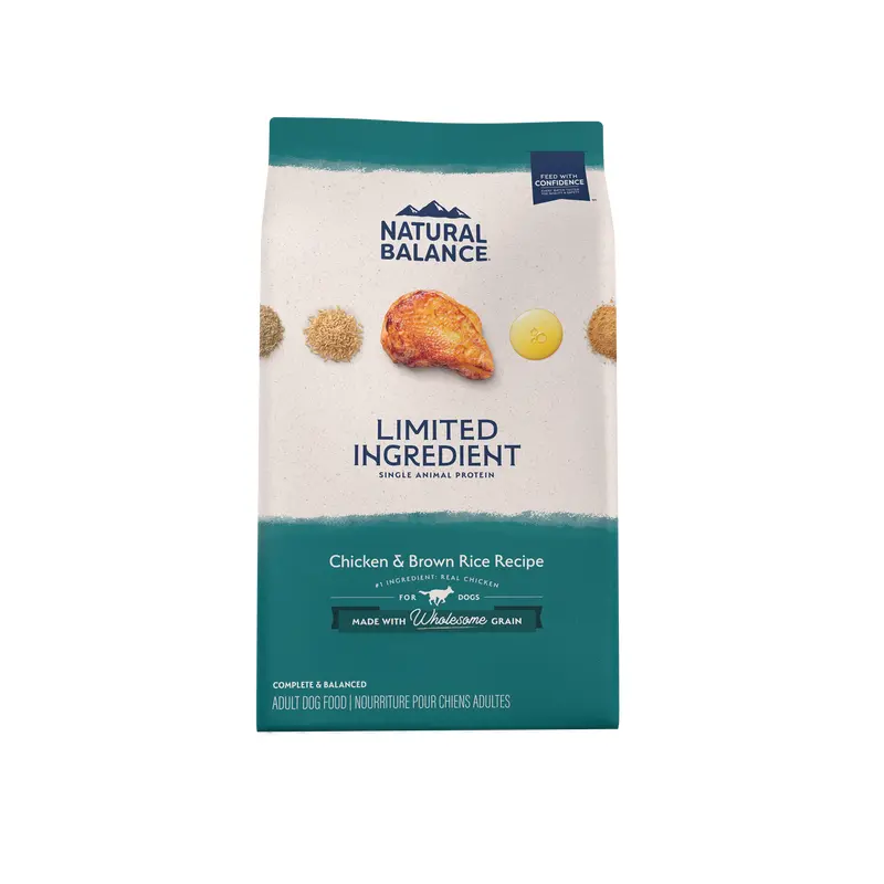 Natural Balance Pet Foods L.I.D. Adult Dry Dog Food Chicken & Brown Rice 4lb