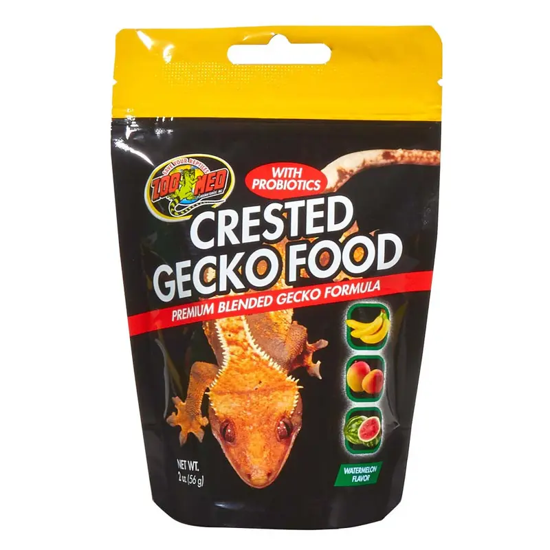 Zoo Med Crested Gecko Food Premium Blended Watermelon Dry Food 2 oz