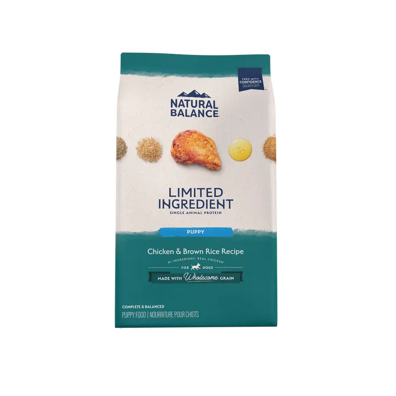 Natural Balance Pet Foods L.I.D. Puppy Dry Dog Food Chicken & Brown Rice 12lb