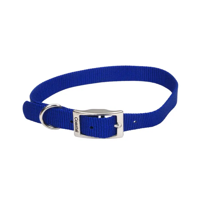 Coastal Style 601 3/4" x 16" Nylon Web Collar Blue 