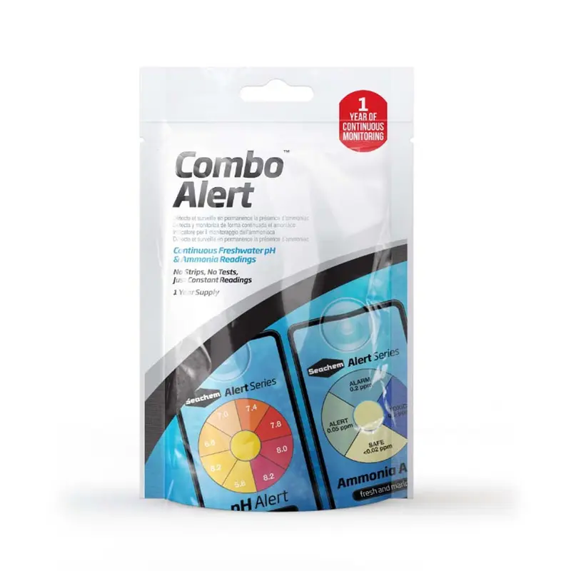 Seachem 1 Year Ammonia & pH Alert Monitor Combo 2 Cards
