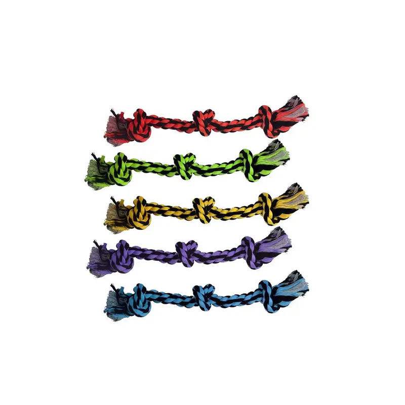 Multipet Nuts for Knots 3-Knot Rope Dog Toy Assorted 15 in