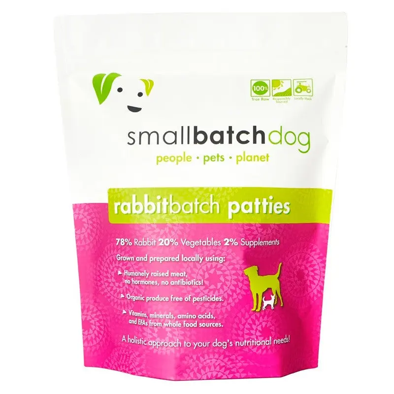 Small Batch Dog Frozen Rabbit Sliders 3lb SD-5