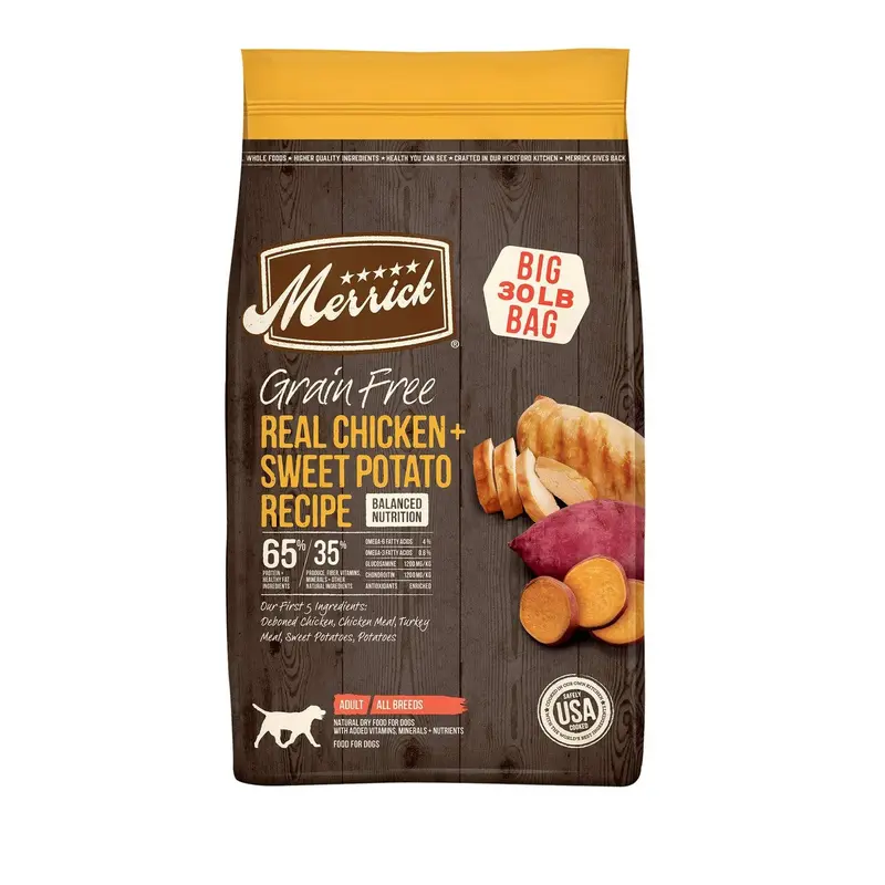 Merrick GF Chicken and Sweet Potato Recipe 30 lb