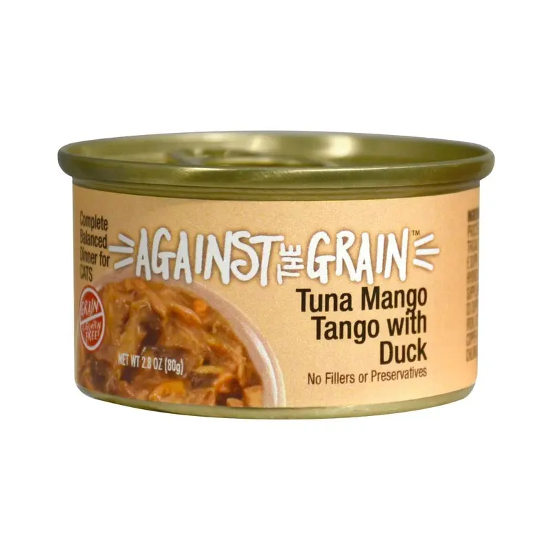 Against the Grain Tuna Mango Tango With Duck Dinner Wet Cat Food 2.8oz