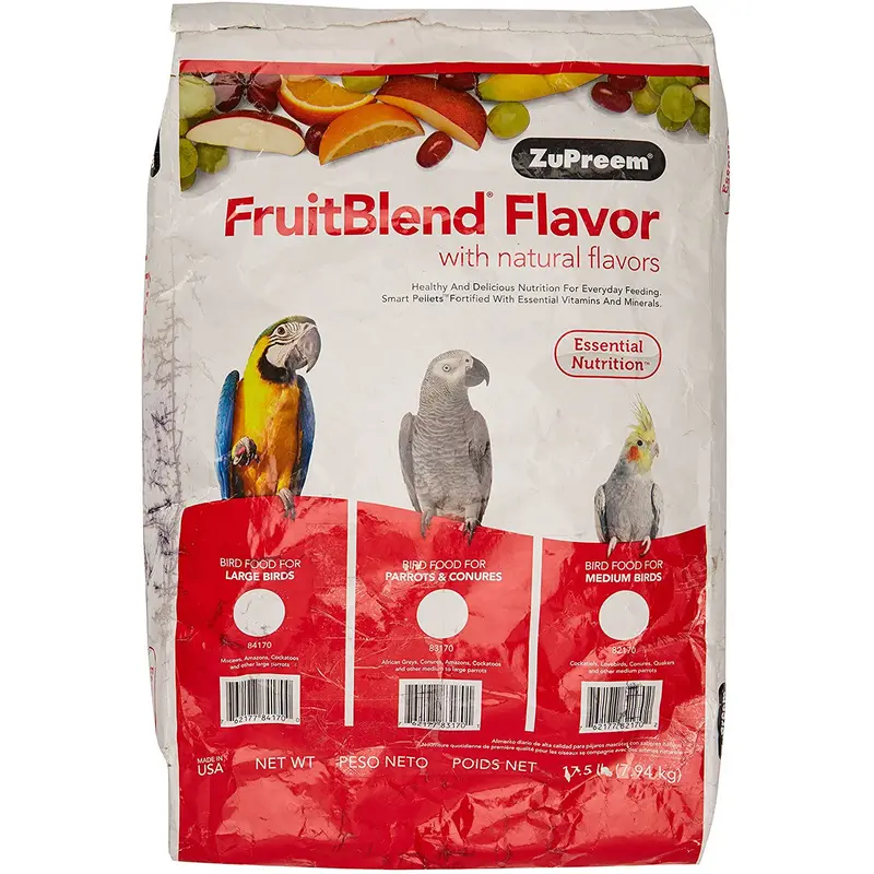 ZuPreem FruitBlend Bird Food Large Birds 17.5 lb