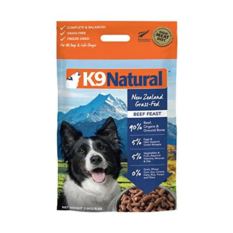 K9 Natural Beef Feast Raw Freeze-dried Dog Food-8-lb, Makes 32 Lbs Of Food-