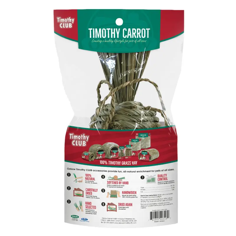 Oxbow Timothy Club Timothy Carrot