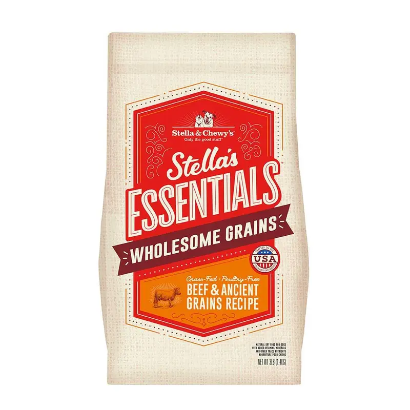 Stella & Chewy's Stella's Essentials Grass-Fed Beef & Ancient Grains Dog 25lb 