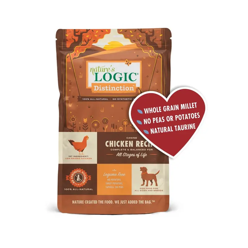 Natures Logic Distinction Canine Chicken Dry Dog Food 24lb
