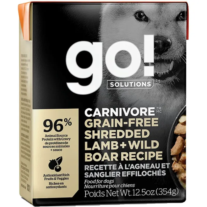 Go! Solutions Carnivore GF Shredded Lamb + Boar