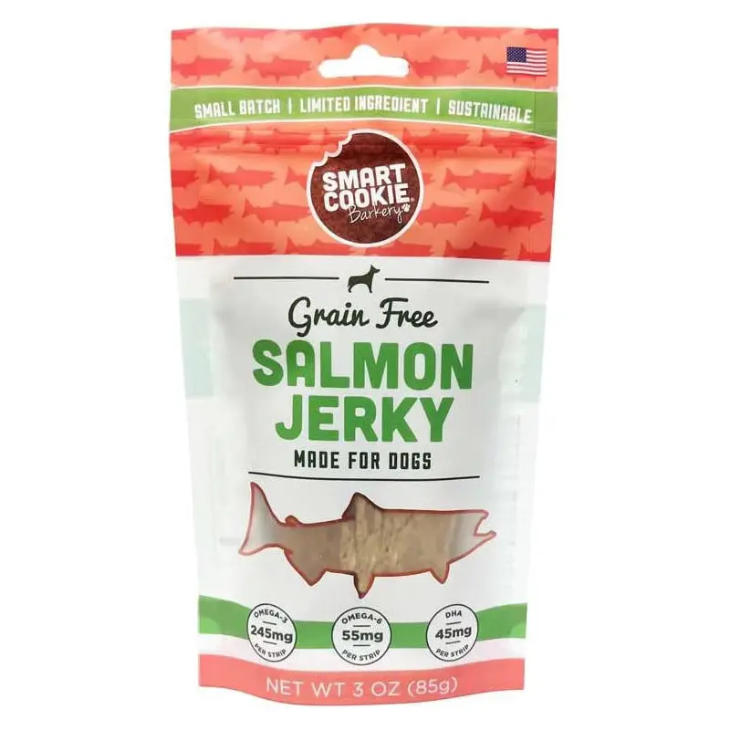 Smart Cookie Grain Free Alaskan Salmon Jerky Dog Treats 3oz