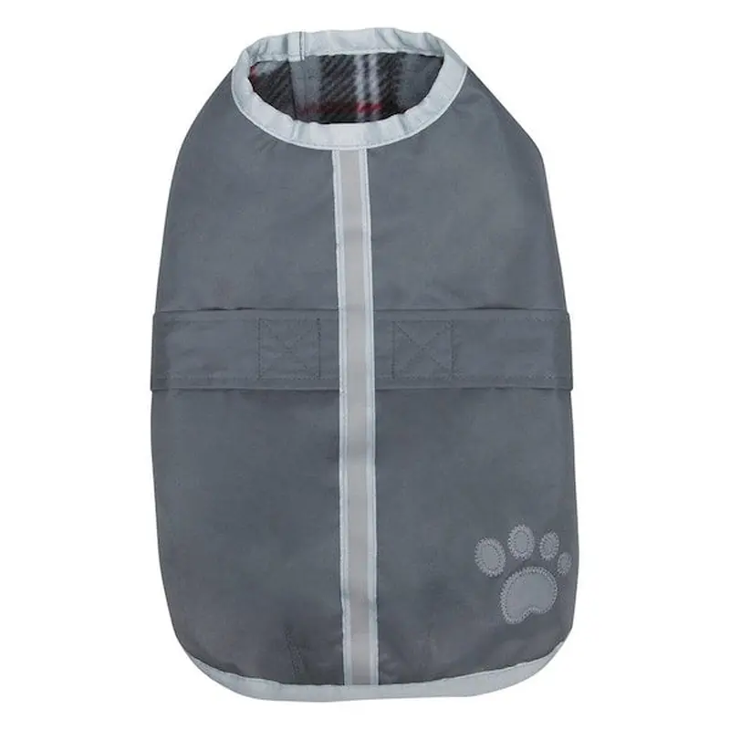 Petedge Zack & Zoey Noreaster Blanket Dog Coat Large Silver