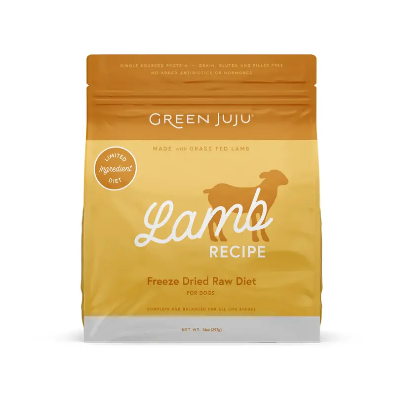 Green Juju Lamb Recipe Freeze Dried Dog Food (14OZ)