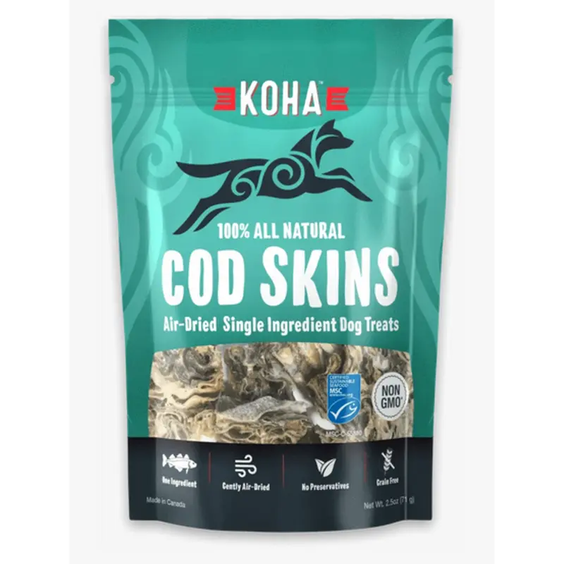 KOHA Cod Skins All Natural Treats 2.5oz