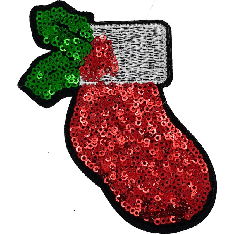 Stocking 3 (Red Sequin) - Patch