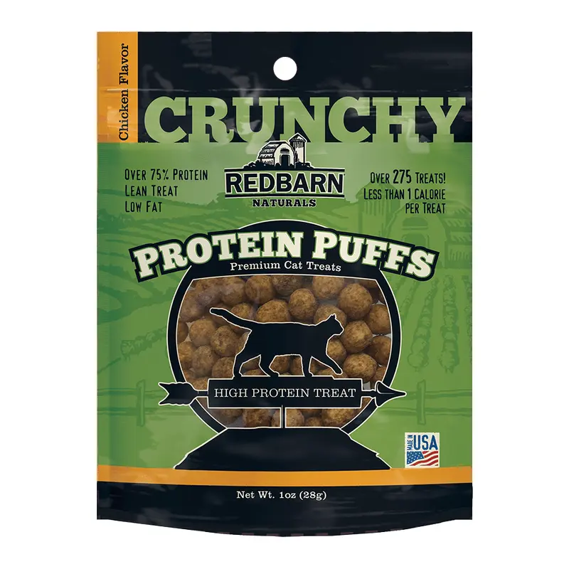 Redbarn Naturals Protein Puffs Chicken Flavor Cat Treats