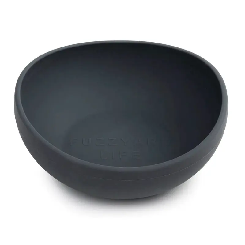 FuzzYard Life Silicone Bowl Medium Slate Grey