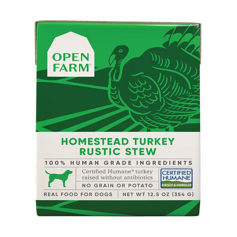Open Farms Rustic Stew Wet Dog Food 12.5oz Turkey