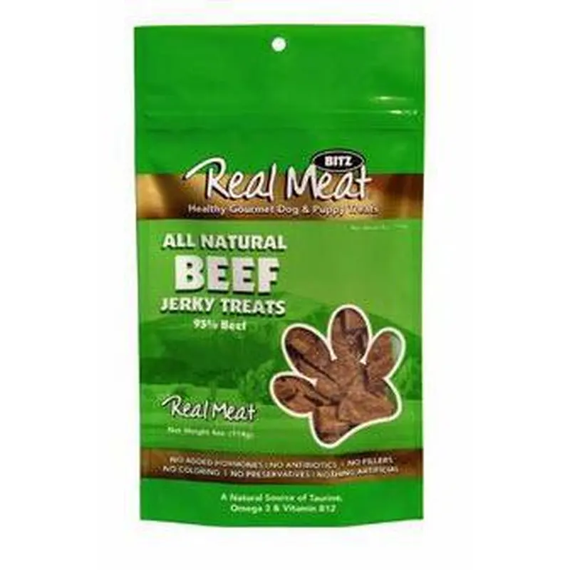 Real Meat Dog Treat Beef 4 oz