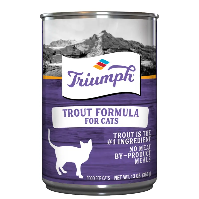 Triumph Trout Formula Cat Food 13oz can