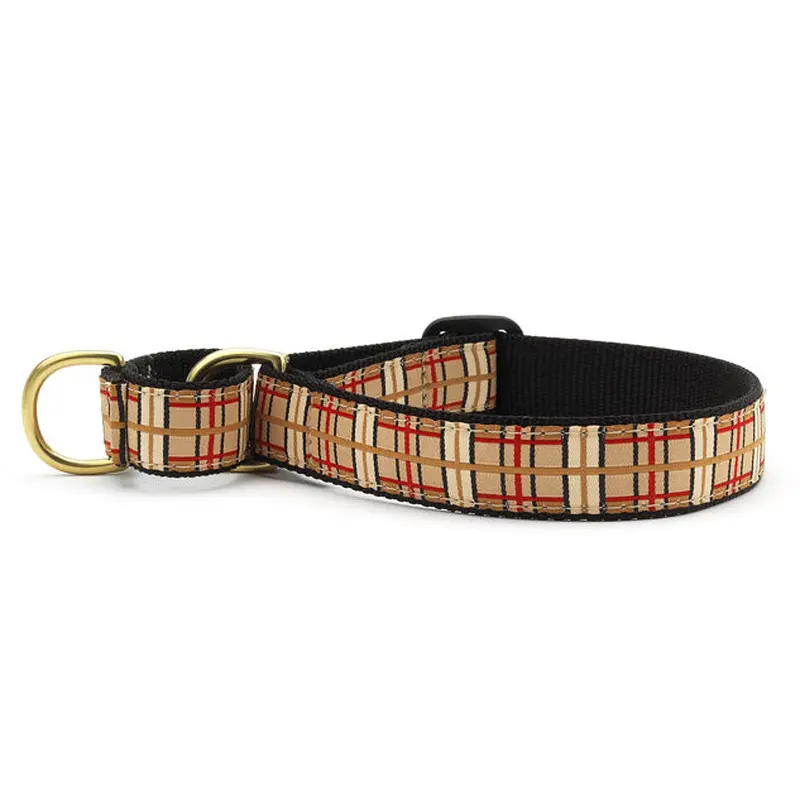 Up Country Plaid Martingale Dog Collar