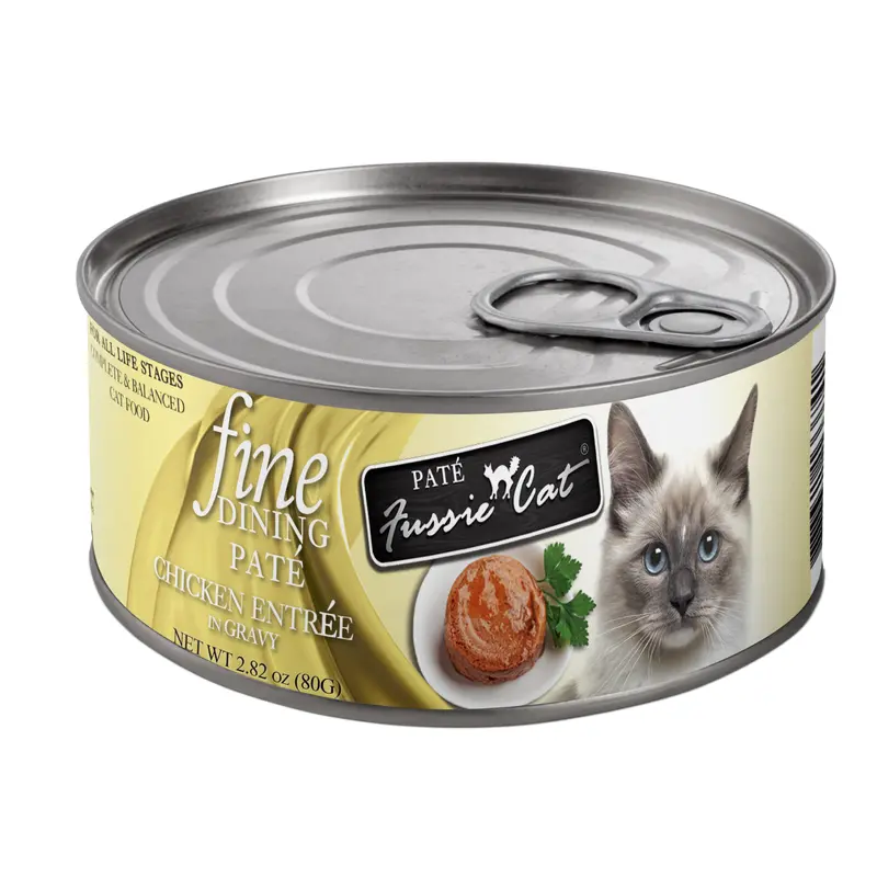 Fussie Cat Fine Dining - Pate - Chicken Entree in gravy (2.82oz)