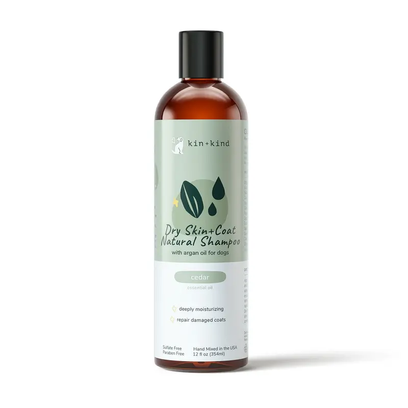 Kin + Kind Dry Skin & Coat Cedar Scented Shampoo 12 oz.