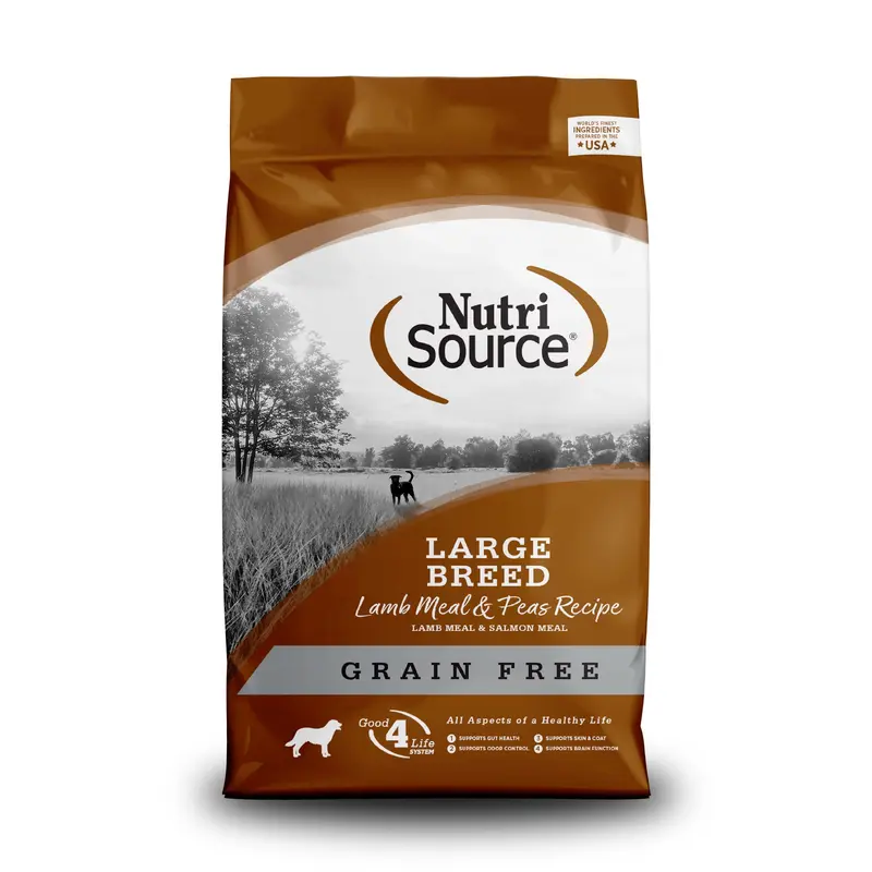 Nutri Source Grain Free Large Breed Lamb Meal & Peas 26 Lb.