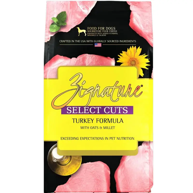 Zignature Select Cuts Dry Dog Food - Turkey - 12.5lb Bag