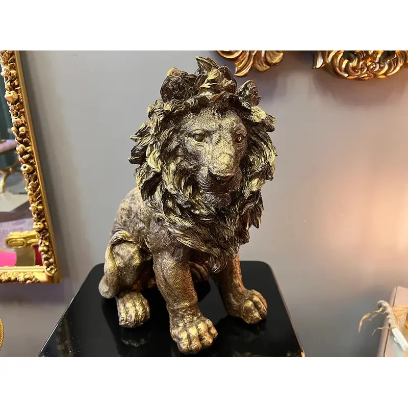 Golden Lion Statue
