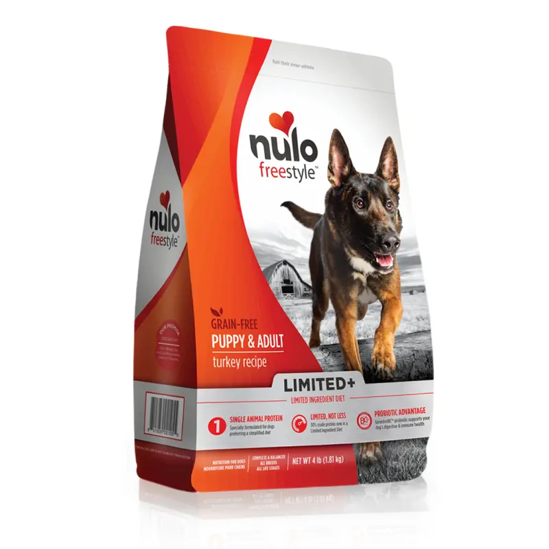 Nulo Freestyle Limited+ Puppy/Adult Grain Free Turkey