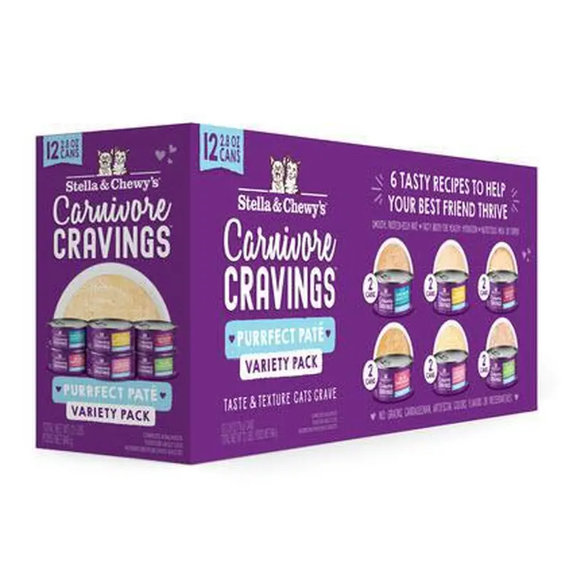 Stella & Chewys Cat Wet Carnivore Cravings Pate 2.8 oz