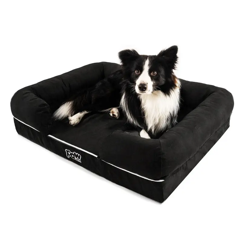 PupLounge Memory Foam Dog Bed Cover - Charcoal Grey (Bed Not Included) - Small