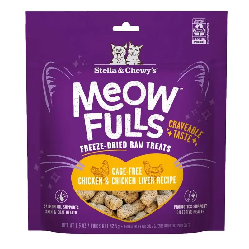 Stella & Chewys Freeze Dried Chicken & Chicken Liver Cat Treat (1.5oz)