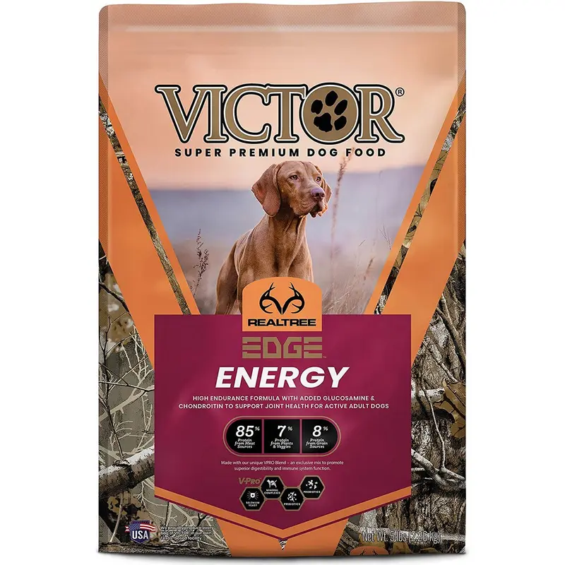 Victor RealTree EDGE ENERGY Beef Fish and Duck Dry Dog Food 5lb