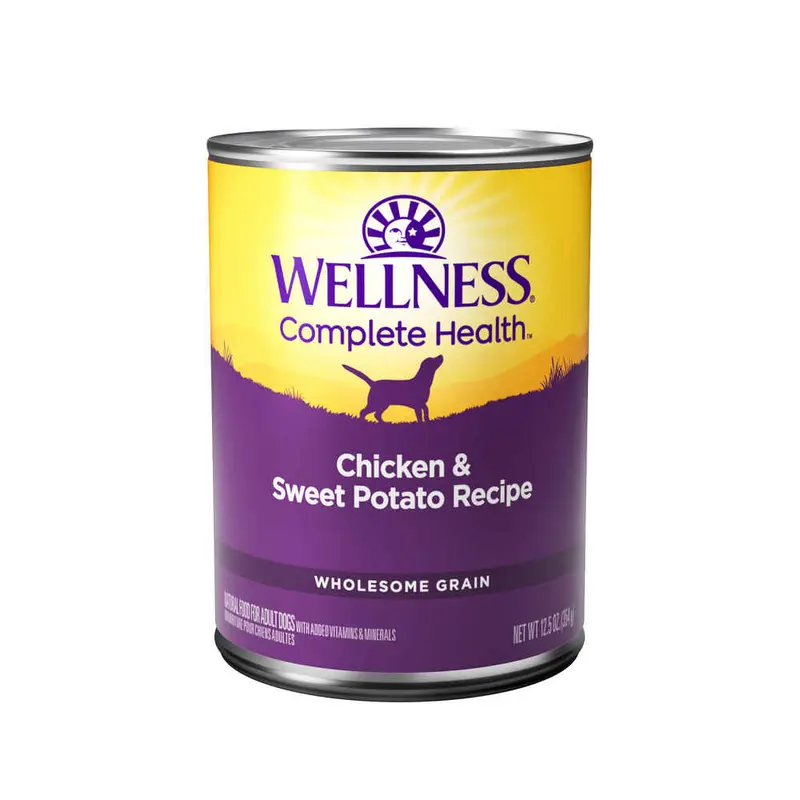 Wellness Adult Chicken and Sweet Potato Wet Dog Food (12.5oz)