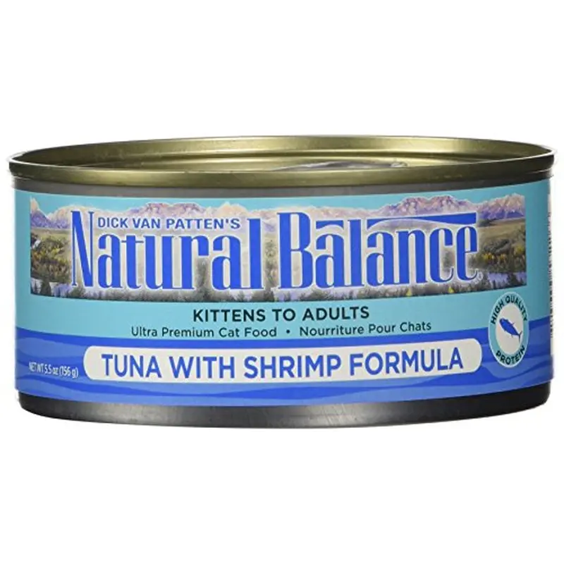 Natural Balance Ultra Premium Tuna with Shrimp Canned Cat Formula 5.5oz