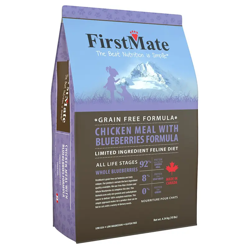 First Mate Grain-Free Chicken & Blueberries Formula Dry Cat Food 3.9lb
