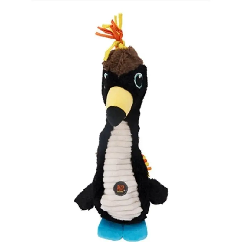 Outward Hound Charming Pet Absurd Burds Medium Black Toucan Dog Toy