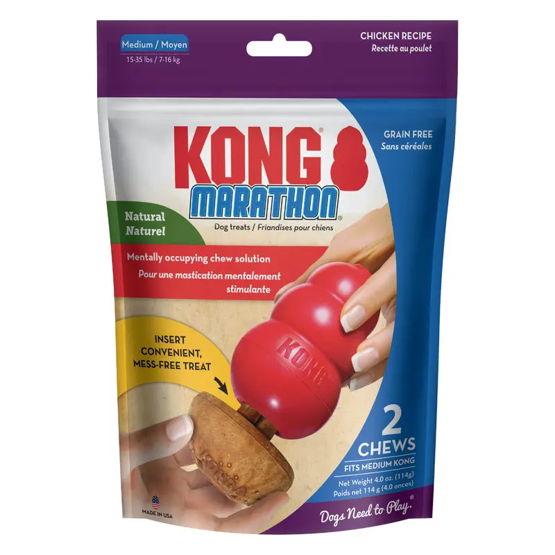 Kong Dog Treat Marathon 2-pk Chicken Medium