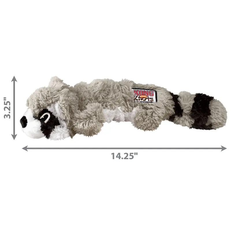 Kong Dog Toy Scrunch Knots Raccoon Large