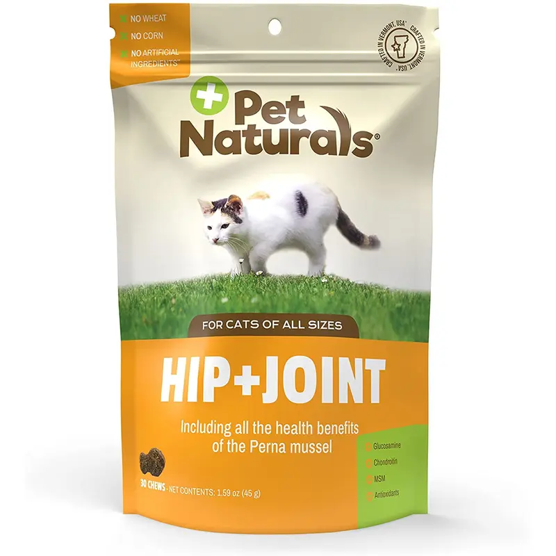 Pet Naturals Hip And Joint Support Supplement For Cats, 30 Ct