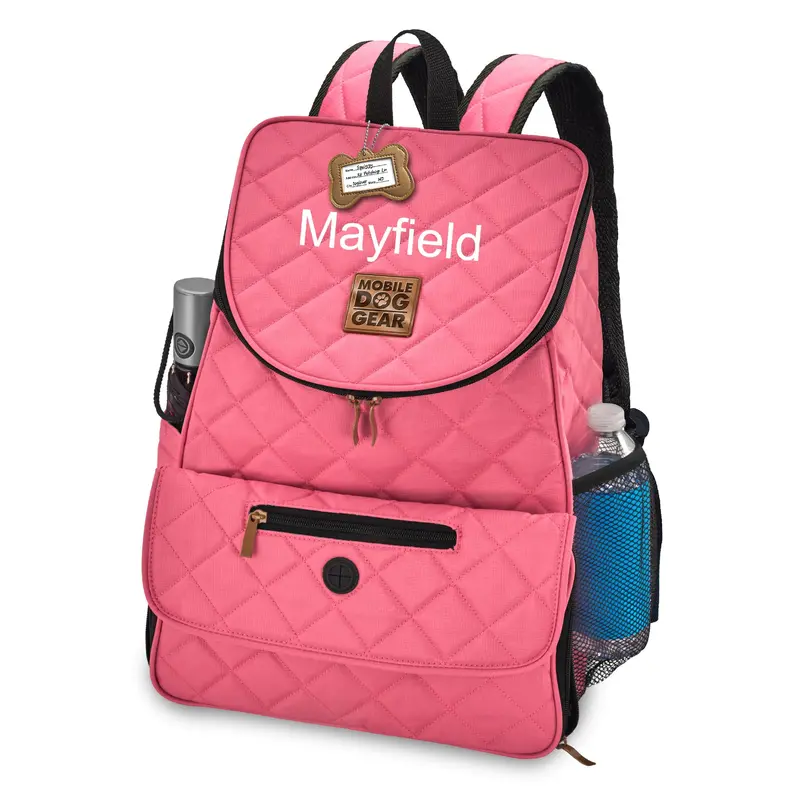 Personalized Weekender Backpack Pink