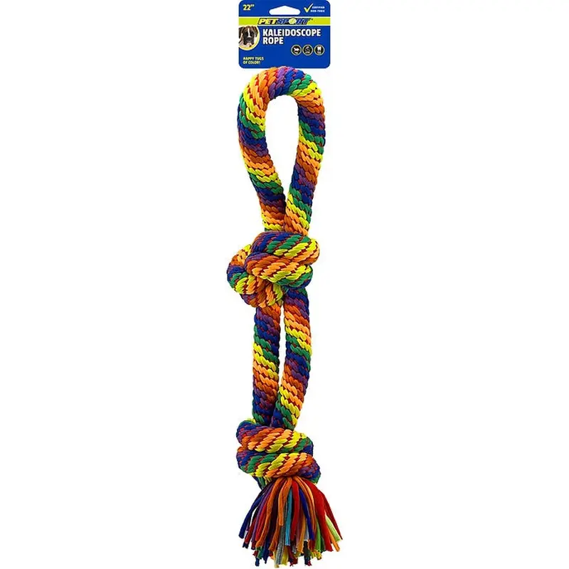 PetSport Kaleidoscope Rope XL Knot Tug 22" Dog Toy
