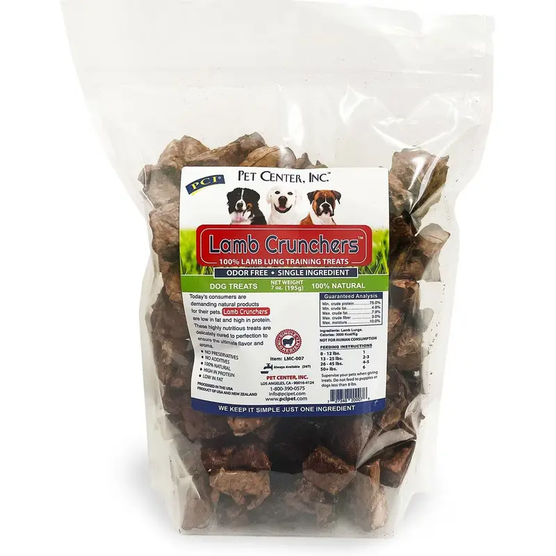 PCI Lamb Crunchers Lung Bites Dog Treats (7oz)