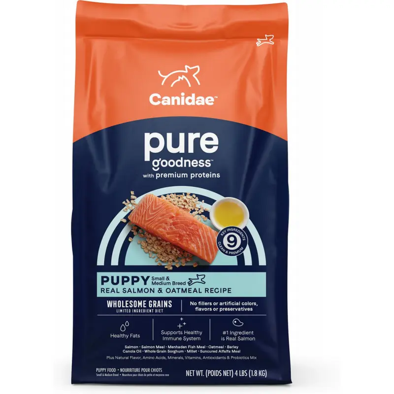 Canidae Pure Goodness PUPPY Real Salmon & Oatmeal Recipe Dry Dog Food
